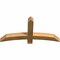 Ekena Millwork Bellingham Rough Sawn Timber Gable Bracket, Western Red Cedar, 48"W x 24"H x 4"D x 4"F, 12/12 Pitch GBW048X24X0404BEL00RWR - alternate 3